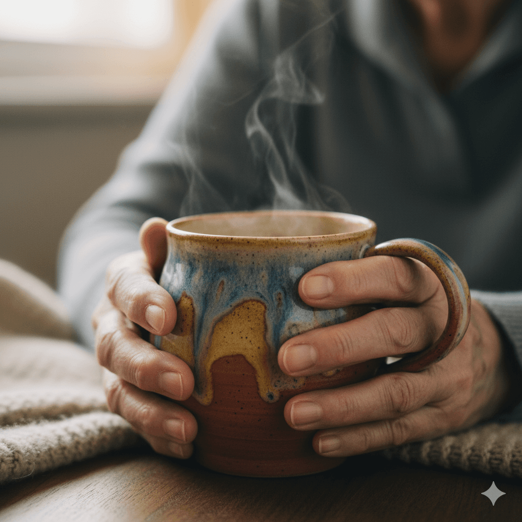 Profissional de saúde cuidando de uma idosa residente do LEAN